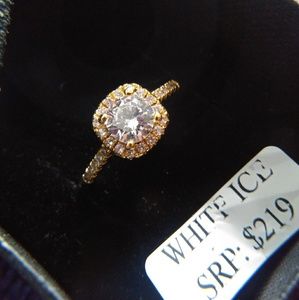 White Ice Ring Size 11 S925